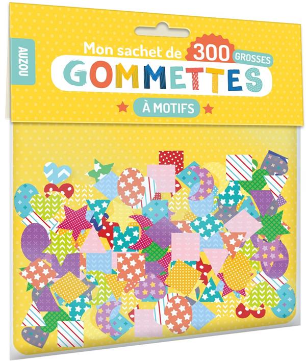 MON SACHET DE 300 GROSSES GOMMETTES A MOTIFS