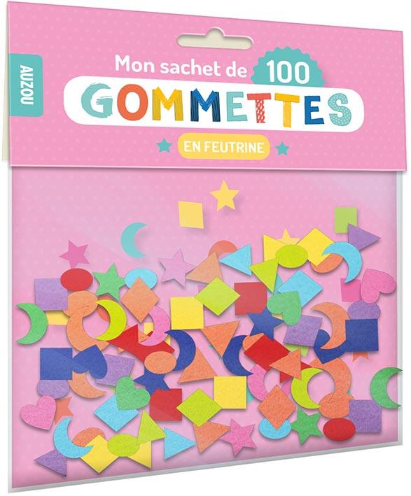 MON SACHET DE 100 GOMMETTES EN FEUTRINE