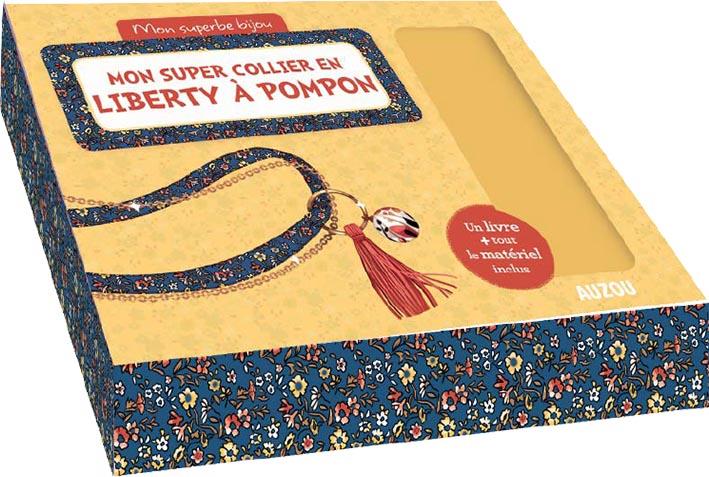 MON SUPER COLLIER EN LIBERTY A POMPON