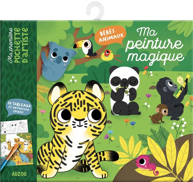 MA PREMIERE POCHETTE D'ARTISTE - MA PEINTURE MAGIQUE BEBES ANIMAUX
