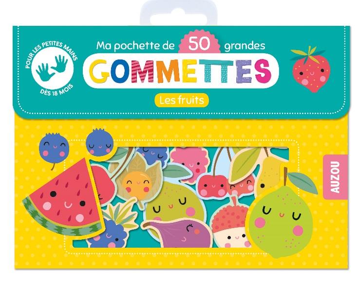 MA POCHETTE DE 50 GRANDES GOMMETTES - LES FRUITS