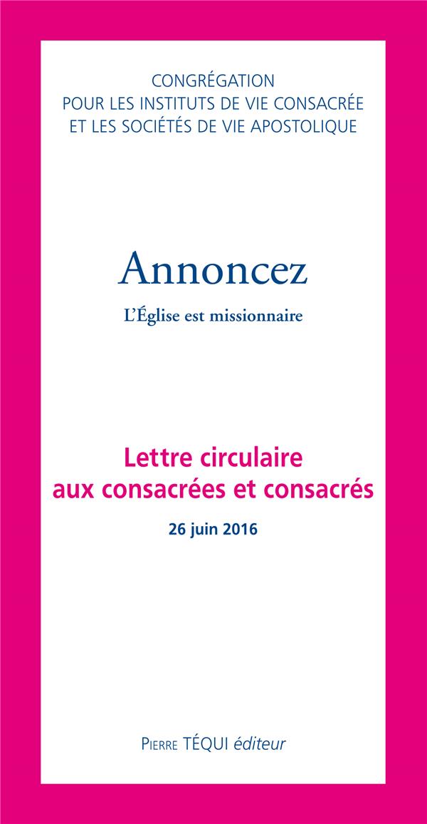 ANNONCEZ, TEMOINS DE L'EVANGILE PARMI LES NATIONS