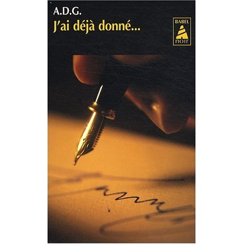 J'AI DEJA DONNE / BABEL NOIR N 22
