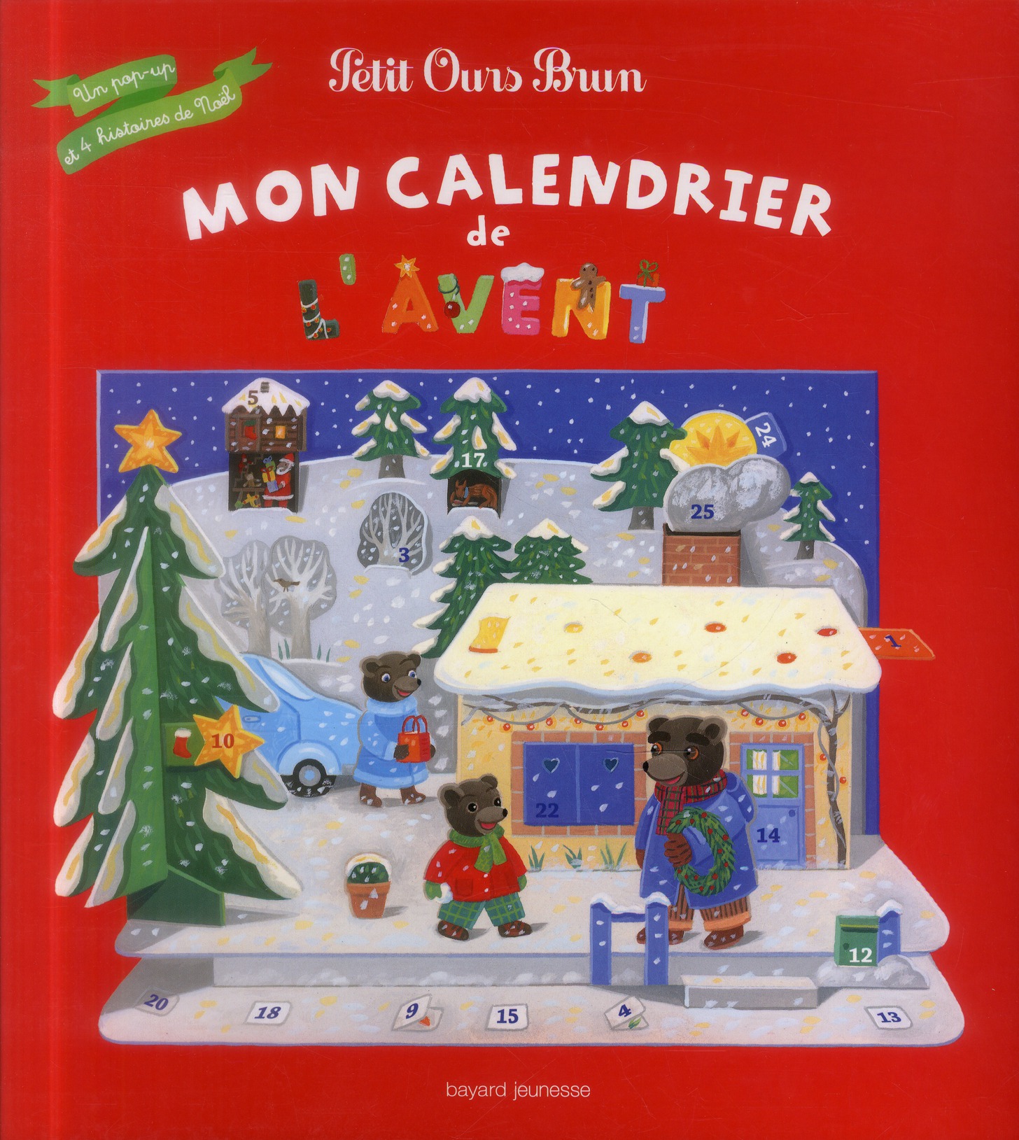 MON CALENDRIER DE L'AVENT PETIT OURS BRUN