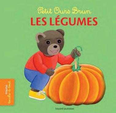 PETIT OURS BRUN MINI TOUCHE-A-TOUT - LES LEGUMES