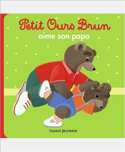 PETIT OURS BRUN AIME SON PAPA