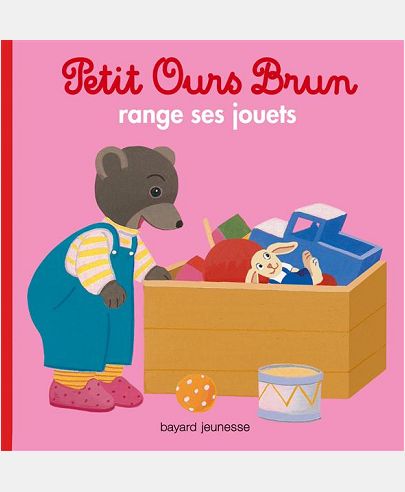PETIT OURS BRUN RANGE SES JOUETS