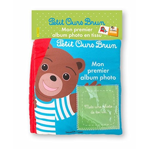 MON ALBUM PHOTO EN TISSU PETIT OURS BRUN