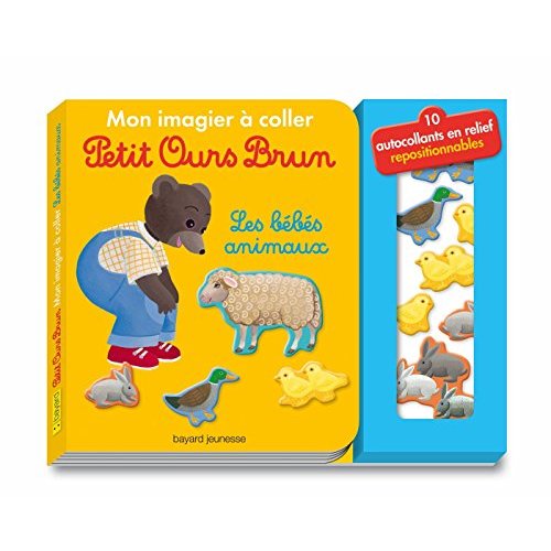 MON IMAGIER A COLLER PETIT OURS BRUN - LES BEBES ANIMAUX