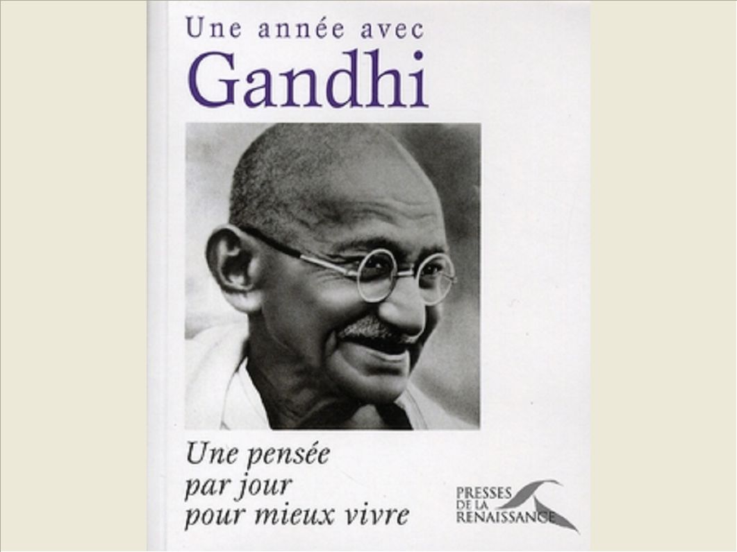 UNE ANNEE AVEC GANDHI