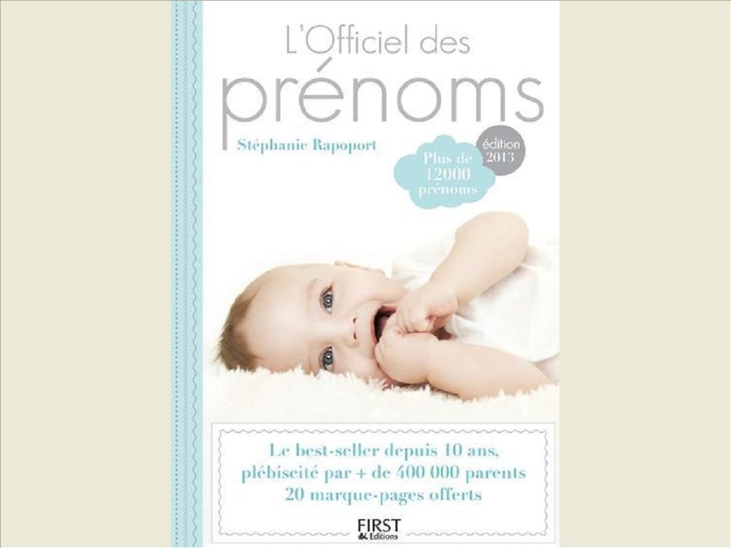 L'OFFICIEL DES PRENOMS 2013