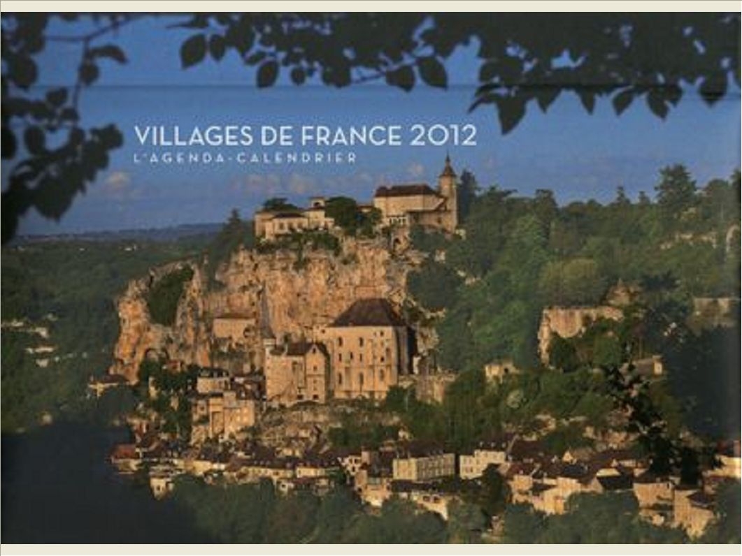AGENDA CALENDRIER VILLAGES DE FRANCE 2012