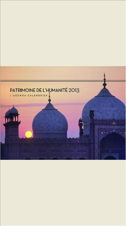 L'AGENDA-CALENDRIER PATRIMOINE DE L'HUMANITE 2013