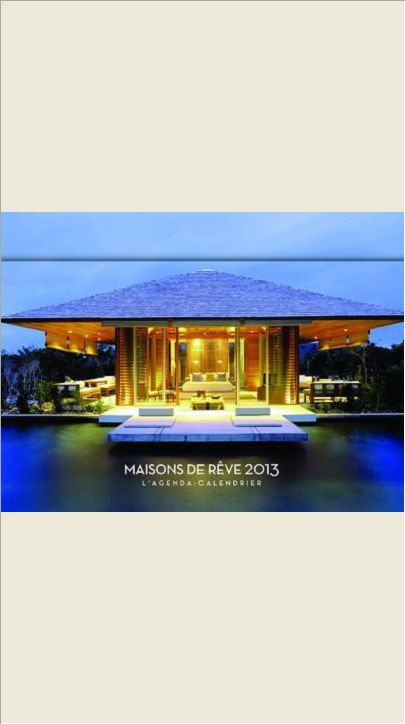 L'AGENDA-CALENDRIER MAISONS DE REVE 2013