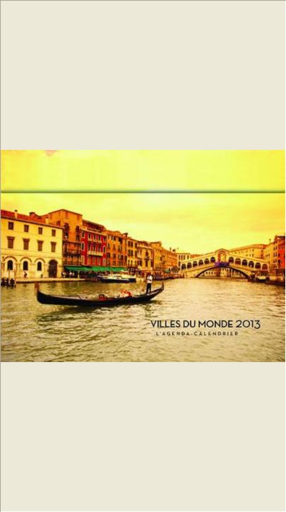 L'AGENDA-CALENDRIER VILLES DU MONDE 2013