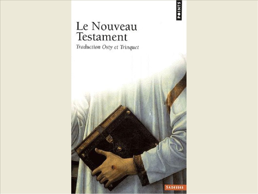 LE NOUVEAU TESTAMENT