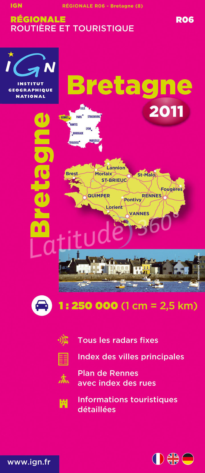 AED BRETAGNE 2011  1/250.000