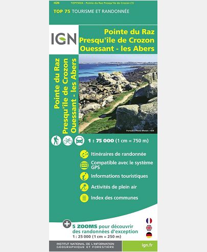 TOP75024 POINTE DU RAZ/PRESQU'ILE DE CROZON/OUESSANT