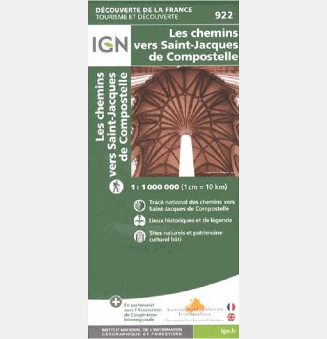 1M922 CHEMINS VERS ST-JACQUES DE COMPOSTELLE