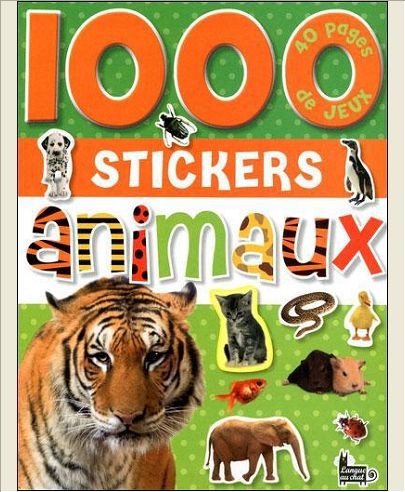 1000 STICKERS ANIMAUX (COUV PO