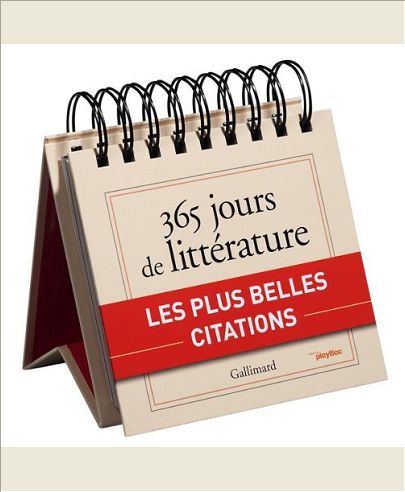 CALENDRIER - 365 JOURS DE LITTERATURE AVEC GALLIMARD