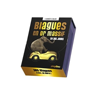 CALENDRIER 365 BLAGUES EN OR MASSIF - L'ANNEE A BLOC