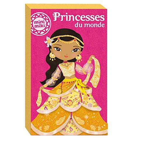 MINIMIKI - CARTES A PAILLETER PRINCESSES DU MONDE 2015