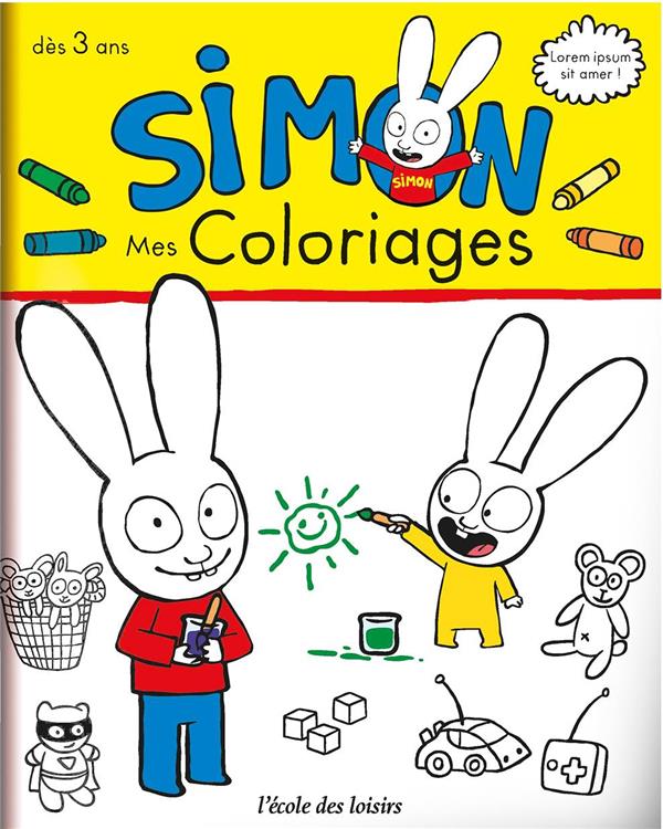 SIMON - MON CAHIER DE COLORIAGES