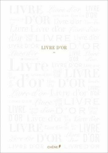 LIVRE D'OR BLANC GRAND FORMAT