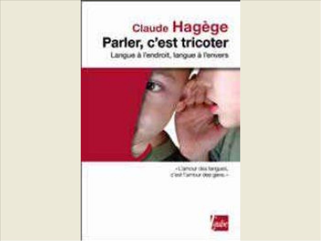PARLER, C'EST TRICOTER