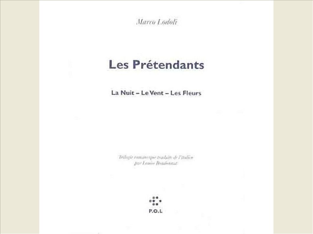 LES PRETENDANTS