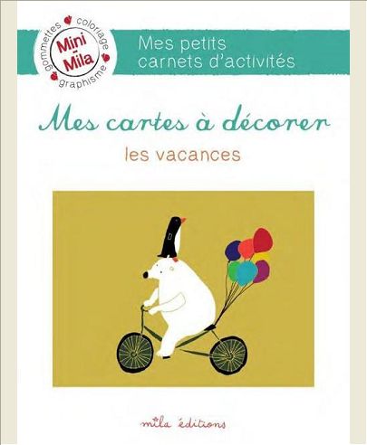CARTES A DECORER - LES VACANCES