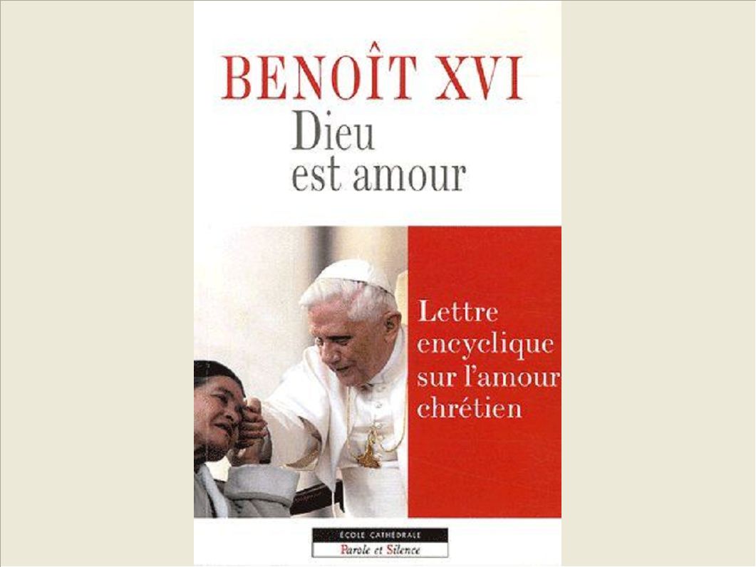 ENCYCLIQUE DIEU EST AMOUR