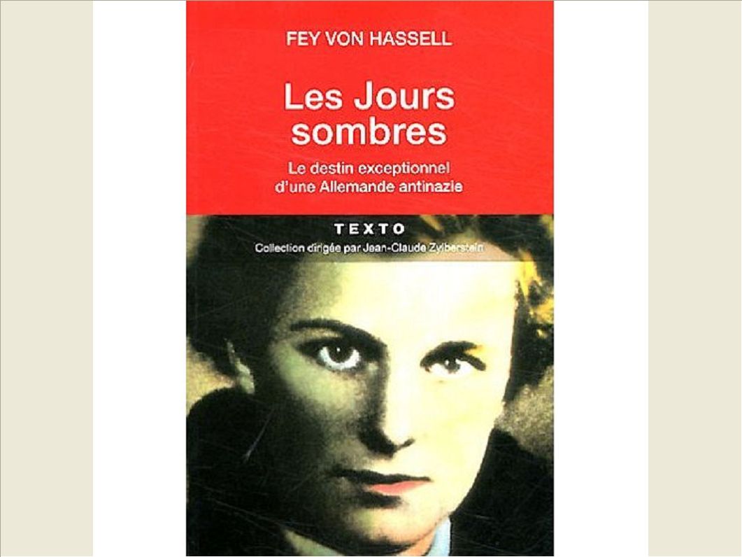 LES JOURS SOMBRES LE DESTIN EXTRAORDINAIRE D'UNE ALLEMANDE ANTINAZIE