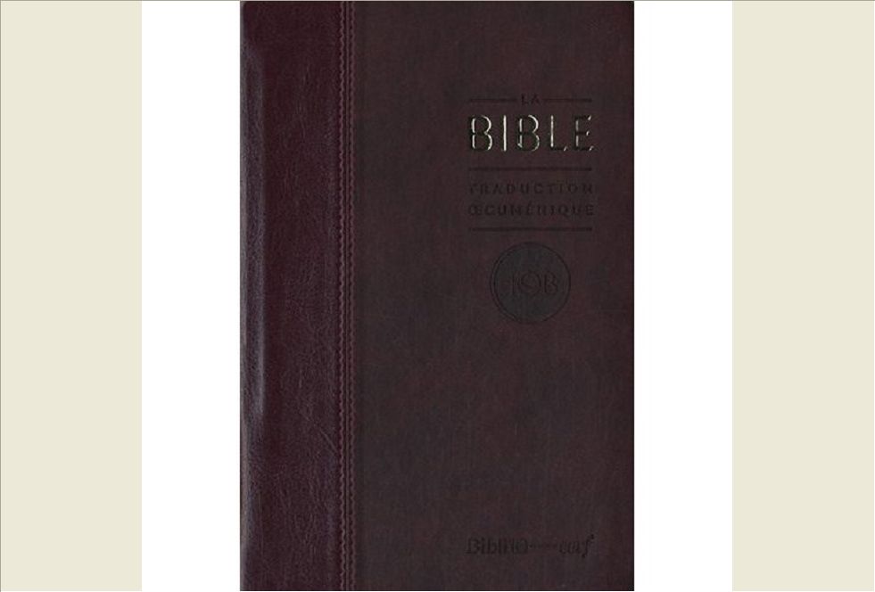 LA BIBLE, TOB TRADUCTION OECUMENIQUE RELIEE  SKY BORDEAUX TRANCHES DOREES