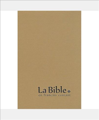 BIBLE FRANCAIS COURANT GROS CARACTERES AVEC DC
