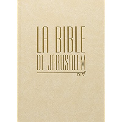 BIBLE DE JERUSALEM COMPACTE RELIEE BLANCHE DOREE