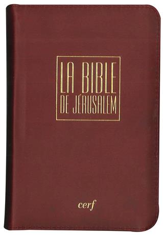 BIBLE DE JERUSALEM "EDITION POCHE" AVEC FERMETURE ECLAIR
