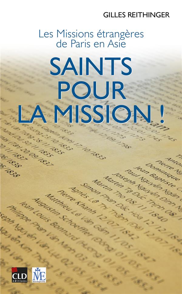 SAINTS POUR LA MISSION - LES MISSIONS ETRANGERES DE PARIS EN ASIE