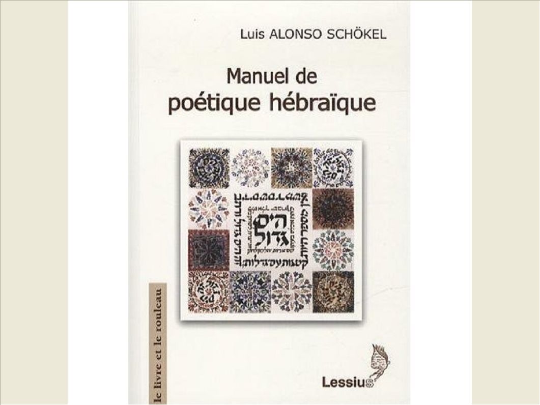 MANUEL DE POETIQUE HEBRAIQUE