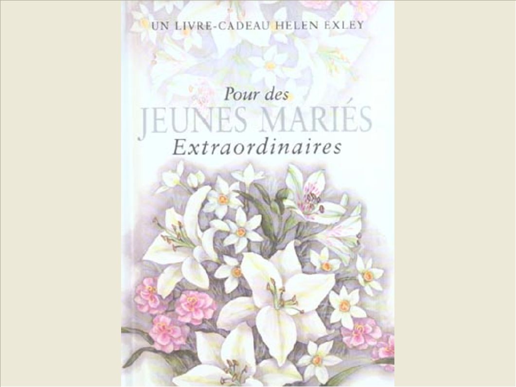 POUR DES JEUNES MARIES EXTRAORDINAIRES NLLE EDITION
