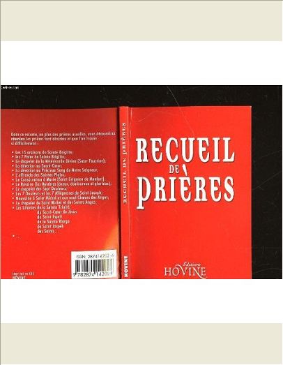RECUEIL DE PRIERES