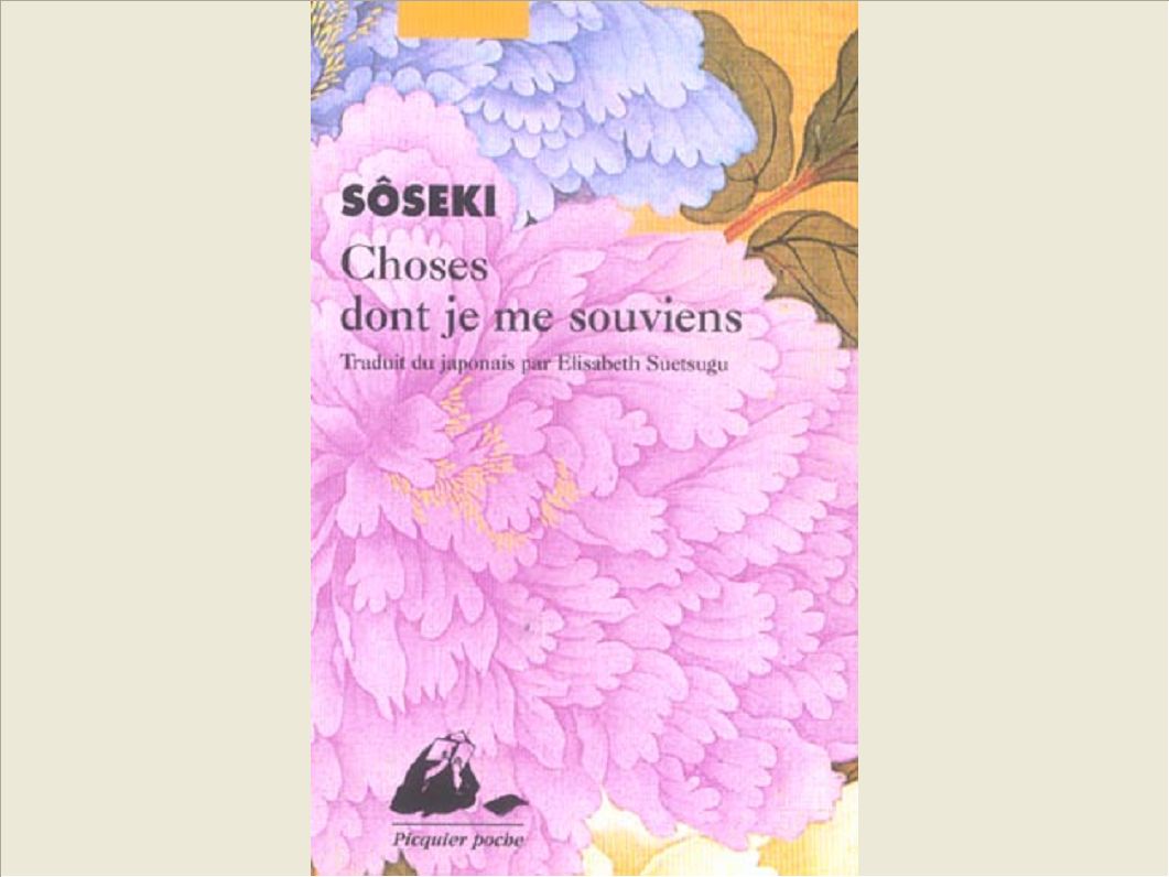 CHOSES DONT JE ME SOUVIENS