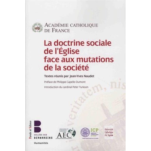 LA DOCTRINE SOCIALE DE L'EGLISE FACE AUX MUTATIONS DE LA SOCIETE