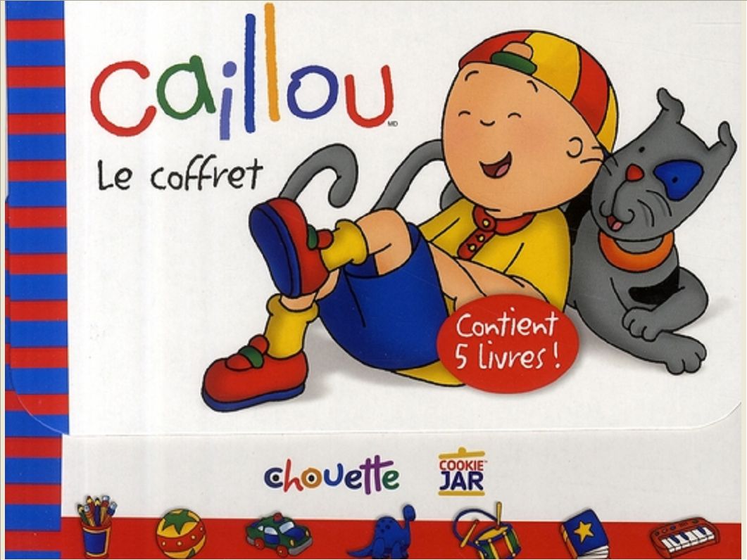 LE COFFRET 5 EXEMPLAIRES CAILLOU SAC A DOS