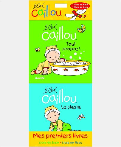 BEBE CAILLOU MES PREMIERS LIVRES (LIVRE DE BAIN ET LIVRE TISSUS)