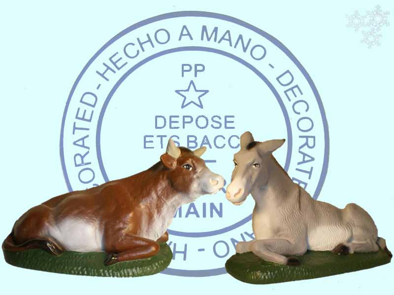 CRECHE PIERACCINI 12 CM ANE OU BOEUF
