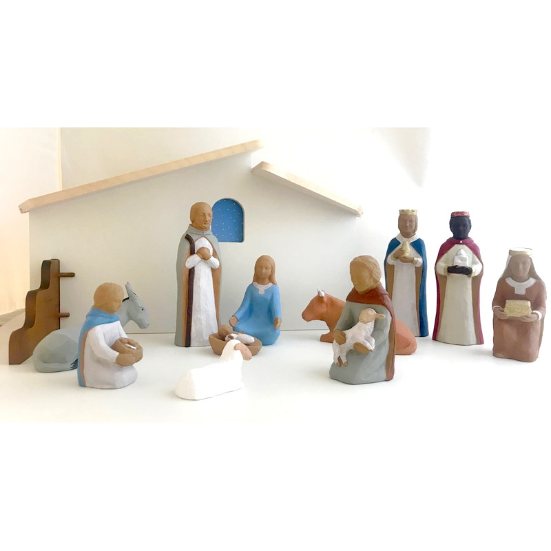 CRECHE NUIT DE LUMIERE 20 CM JOSEPH