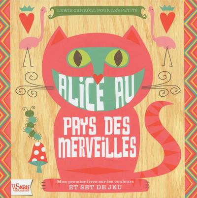 COFFRET ALICE AU PAYS DES MERVIELLES - MON PREMIER LIVRE SUR LES COULEURS ET SET DE JEU