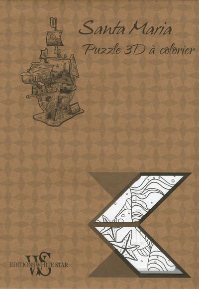 SANTA MARIA - PUZZLE 3D A COLORIER